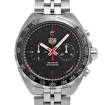 タグ ホイヤー フラグメントデザイン キャリバーホイヤー02 クロノグラフ CAZ201A.BA0641 ブラック メンズ 時計 【中古】【wristwatch】