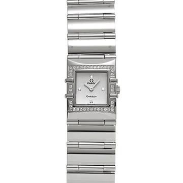 オメガ コンステレーション カレ クアドラ 1528.36 グレー/ダイヤモンド レディース 時計 【中古】【wristwatch】