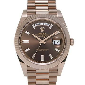 ロレックス デイデイト 40 228235A チョコレートブラウン/ダイヤモンド メンズ 時計 【新品】【wristwatch】