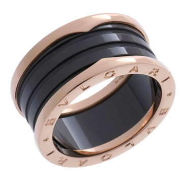 ブルガリ B-ZERO1 リング #63 ゴールド K18ピンクゴールド PG/ブラックセラミック レディース ジュエリー 【中古】【jewelry】