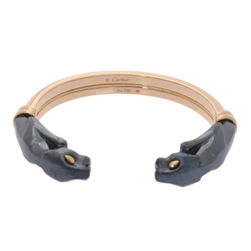 カルティエ ダブルヘッド パンテール バングル シルバリウム ゴールド K18イエローゴールド YG レディース ジュエリー 【中古】【jewelry】