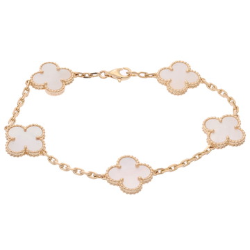 ヴァン クリーフ&アーペル ヴィンテージアルハンブラ ブレスレット 5P ゴールド K18イエローゴールド YG レディース ジュエリー 【中古】【jewelry】