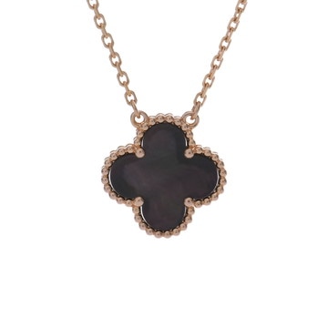 ヴァン クリーフ&アーペル ヴィンテージアルハンブラ ネックレス シルバー K18ピンクゴールド PG レディース ジュエリー 【中古】【jewelry】