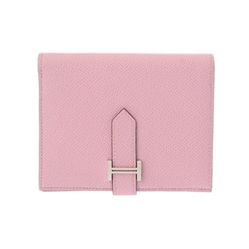 エルメス ベアンコンパクト モーヴシルベストル/パラジウム金具 ヴォーエプソン ユニセックス 財布 【中古】【purse】