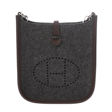 エルメス エヴリン TPM  エベンヌ/グリモワイヤン ヴォースイフト/フェルト レディース バッグ 【中古】【bag】