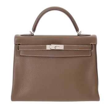 エルメス ケリー 32 内縫い 2WAY エトゥープ トリヨンクレマンス レディース バッグ 【中古】【bag】