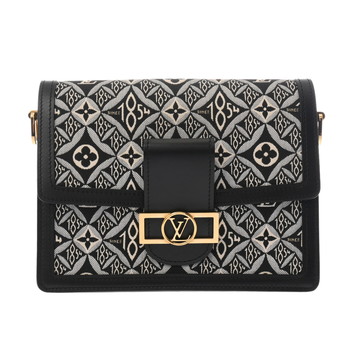 ルイ ヴィトン モノグラムジャガード ドーフィーヌ MM SINCE1854 ブラック M57211 モノグラムキャンバス レディース バッグ 【中古】【bag】