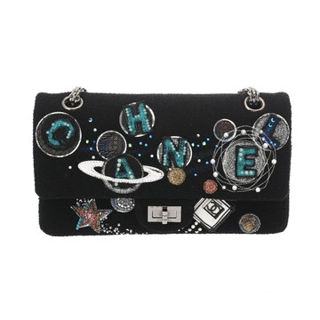 シャネル 2.55ハンドバッグ 2017年AW ブラック A37586 ツイード レディース バッグ 【中古】【bag】