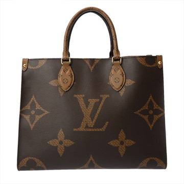 ルイ ヴィトン モノグラムジャイアントリバース オンザゴー MM 新型 ブラウン M45321 モノグラムキャンバス ユニセックス バッグ 【中古】【bag】