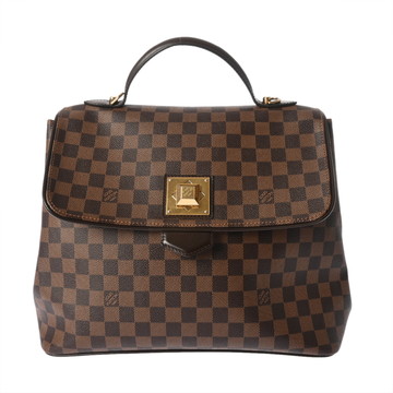 ルイ ヴィトン ダミエ ベルガモ MM ブラウン N41168 ダミエキャンバス レディース バッグ 【中古】【bag】