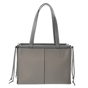 ロエベ クッショントート スモール グレー 309.12AA93 グレインレザー レディース バッグ 【中古】【bag】