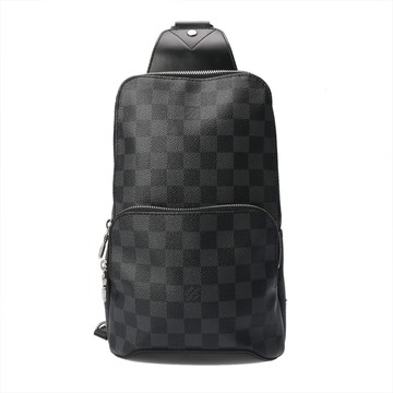 ルイ ヴィトン ダミエグラフィット アヴェニュースリングバッグ ブラック M30863 ダミエグラフィットキャンバス メンズ バッグ 【中古】【bag】