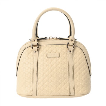 グッチ マイクログッチシマ 2WAY アイボリー 449654 レザー レディース バッグ 【中古】【bag】