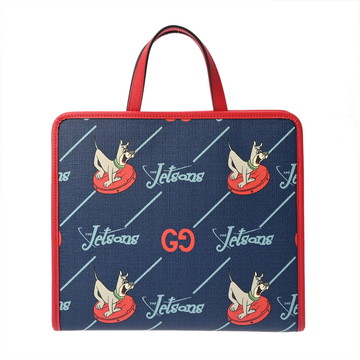 グッチ チルドレンズ　The Jetsons ネイビー/レッド/イエロー 605614 レザー/GGスプリームキャンバス レディース バッグ 【中古】【bag】