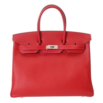 エルメス バーキン 35 ルージュカザック ヴォーエプソン レディース バッグ 【中古】【bag】