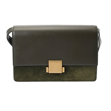 サンローラン ベルシャス カーキ GUE482044.0219 グレインドカーフ/スエード レディース バッグ 【中古】【bag】