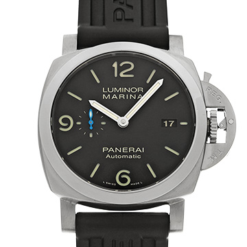 パネライ ルミノールマリーナ 1950 3デイズ アッチャイオ PAM01312 ブラック メンズ 時計 【中古】【wristwatch】
