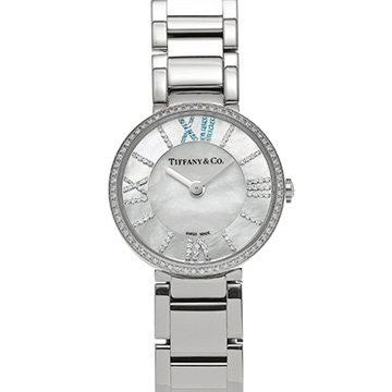 ティファニー アトラス 71854884 ホワイトシェル/ダイヤモンド レディース 時計 【中古】【wristwatch】