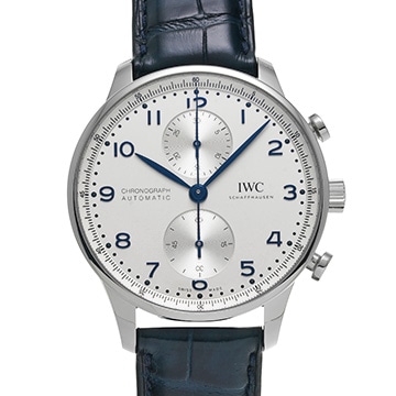 IWC ポルトギーゼ クロノグラフ IW371605 シルバー メンズ 時計 【中古】【wristwatch】