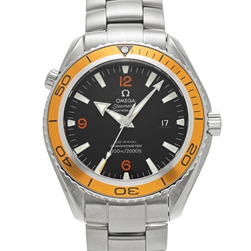 オメガ シーマスター プラネットオーシャン 600 コーアクシャル 2208.50 ブラック メンズ 時計 【中古】【wristwatch】