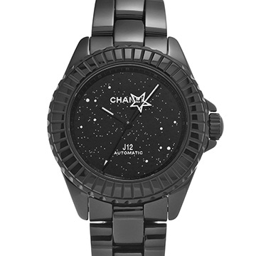 シャネル J12 38MM インターステラー H7989 ブラックラッカー メンズ 時計 【中古】【wristwatch】