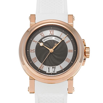 ブレゲ マリーンII ラージデイト 5817BR/Z2/5V8 グレー メンズ 時計 【中古】【wristwatch】
