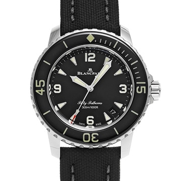 ブランパン フィフティファゾムス オートマティック 5007-1130-B52B ブラック メンズ 時計 【中古】【wristwatch】