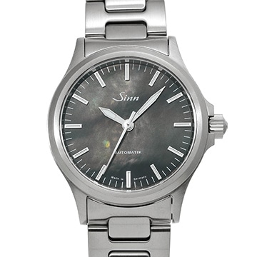 ジン 556シリーズ 556.I.PERLMUTT.S ブラックシェル メンズ 時計 【中古】【wristwatch】