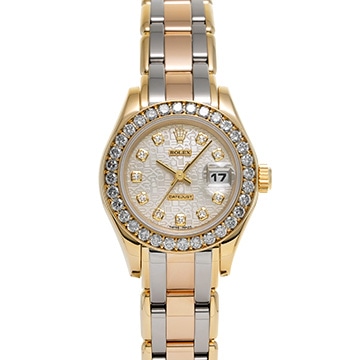 ロレックス レディ デイトジャスト パールマスター 69298 シルバーコンピュータ/ダイヤモンド レディース 時計 【中古】【wristwatch】