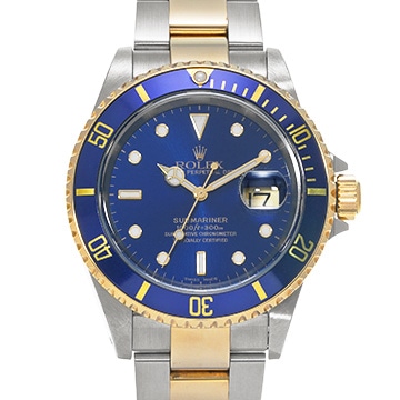 ロレックス サブマリーナ デイト 16613 ブルー メンズ 時計 【中古】【wristwatch】