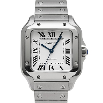 カルティエ サントス ドゥ カルティエ MM WSSA0029 シルバー メンズ 時計 【中古】【wristwatch】