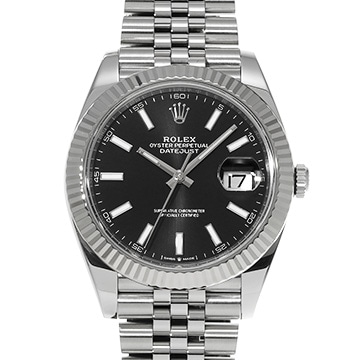 ロレックス デイトジャスト 41 126334 ブラック メンズ 時計 【中古】【wristwatch】