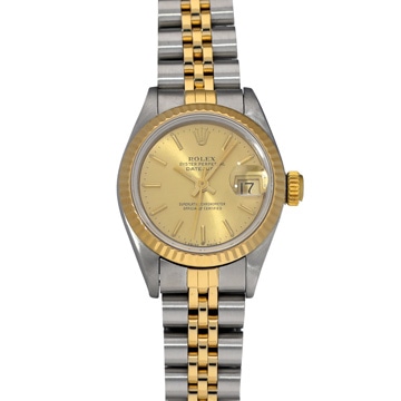 ロレックス デイトジャスト 69173 シャンパン レディース 時計 【中古】【wristwatch】