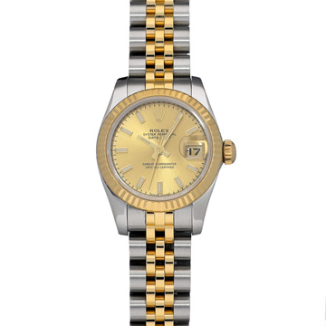 ロレックス デイトジャスト 179173 シャンパン レディース 時計 【中古】【wristwatch】
