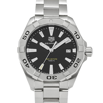 タグ ホイヤー アクアレーサー クォーツ WBD1110.BA0928 ブラック メンズ 時計 【中古】【wristwatch】