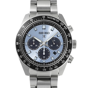 セイコー プロスペックス スピードタイマー ソーラークロノグラフ SBDL109 アイスブルー/ブラック メンズ 時計 【中古】【wristwatch】