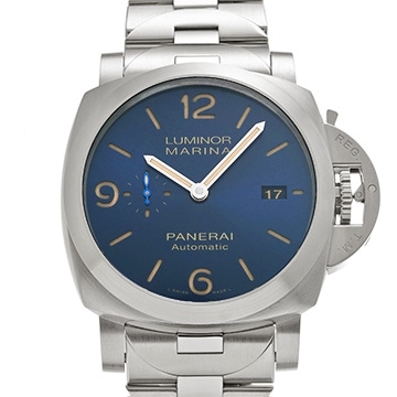 パネライ ルミノールマリーナ 44MM PAM01058 ブルー メンズ 時計 【中古】【wristwatch】