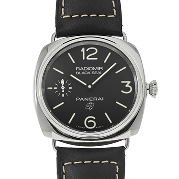 パネライ ラジオミール ブラックシール ロゴ 3デイズ アッチャイオ PAM00754 ブラック メンズ 時計 【中古】【wristwatch】