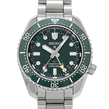 セイコー プロスペックス ダイバースキューバ 1968 メカニカルダイバーズ 現代デザイン GMT SBEJ009 グリーン メンズ 時計 【中古】【wristwatch】