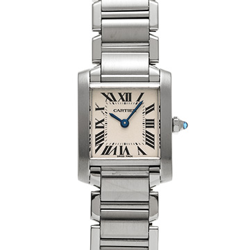 カルティエ タンクフランセーズ SM W51008Q3 シルバー レディース 時計 【中古】【wristwatch】