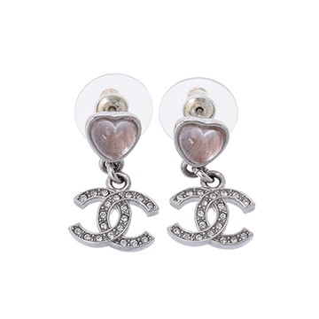 シャネル シルバー/ピンク ABF520 メタル/ストラス レディース ジュエリー 【中古】【jewelry】