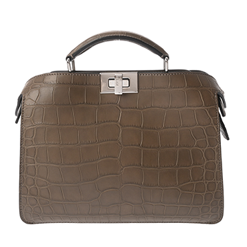 フェンディ ピーカブー I SEE U スモール ブラウン 7VA530 AHU3 228 8007 クロコダイル レディース バッグ 【中古】【bag】