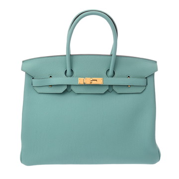 エルメス バーキン 35 ブルーアトール トゴ レディース バッグ 【中古】【bag】