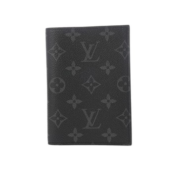 ルイ ヴィトン モノグラムエクリプス クーヴェルテュール パスポール NM ブラック M64501 レザー メンズ 【中古】【other】