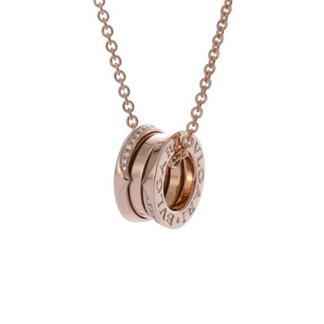 ブルガリ B-ZERO1 ネックレス デミパヴェ ゴールド K18ピンクゴールド PG レディース ジュエリー 【中古】【jewelry】