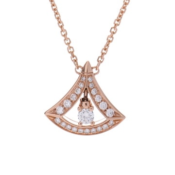 ブルガリ ディーヴァドリーム ネックレス ゴールド 350581 K18ピンクゴールド PG レディース ジュエリー 【中古】【jewelry】