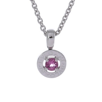 ブルガリ ブルガリブルガリ ネックレス シルバー K18ホワイトゴールド WG レディース ジュエリー 【中古】【jewelry】