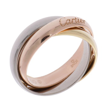 カルティエ トリニティリング #50 ゴールド K18イエローゴールド YG/K18ピンクゴールド PG/K18ホワイトゴールドWG レディース ジュエリー 【中古】【jewelry】