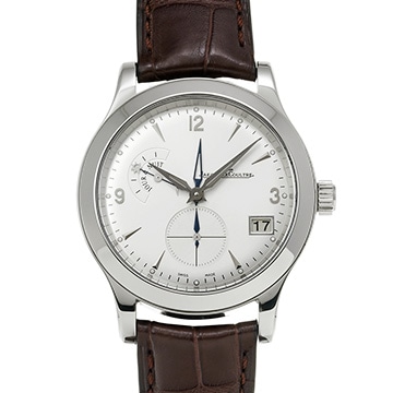 ジャガー ルクルト マスター ホームタイム Q1628420 シルバー メンズ 時計 【中古】【wristwatch】