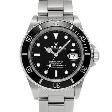 ロレックス サブマリーナ デイト 16610 ブラック メンズ 時計 【中古】【wristwatch】